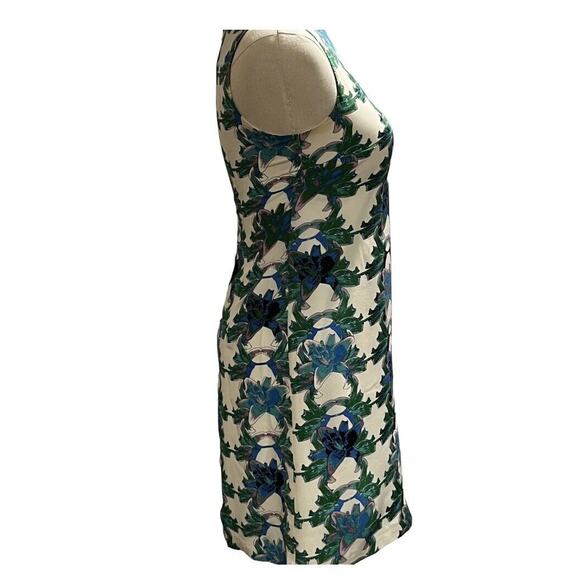 M Missoni Multicolor Blue Green Floral Silk Sleeveless Mini Dress 36/US 6/Small - Picture 4 of 15